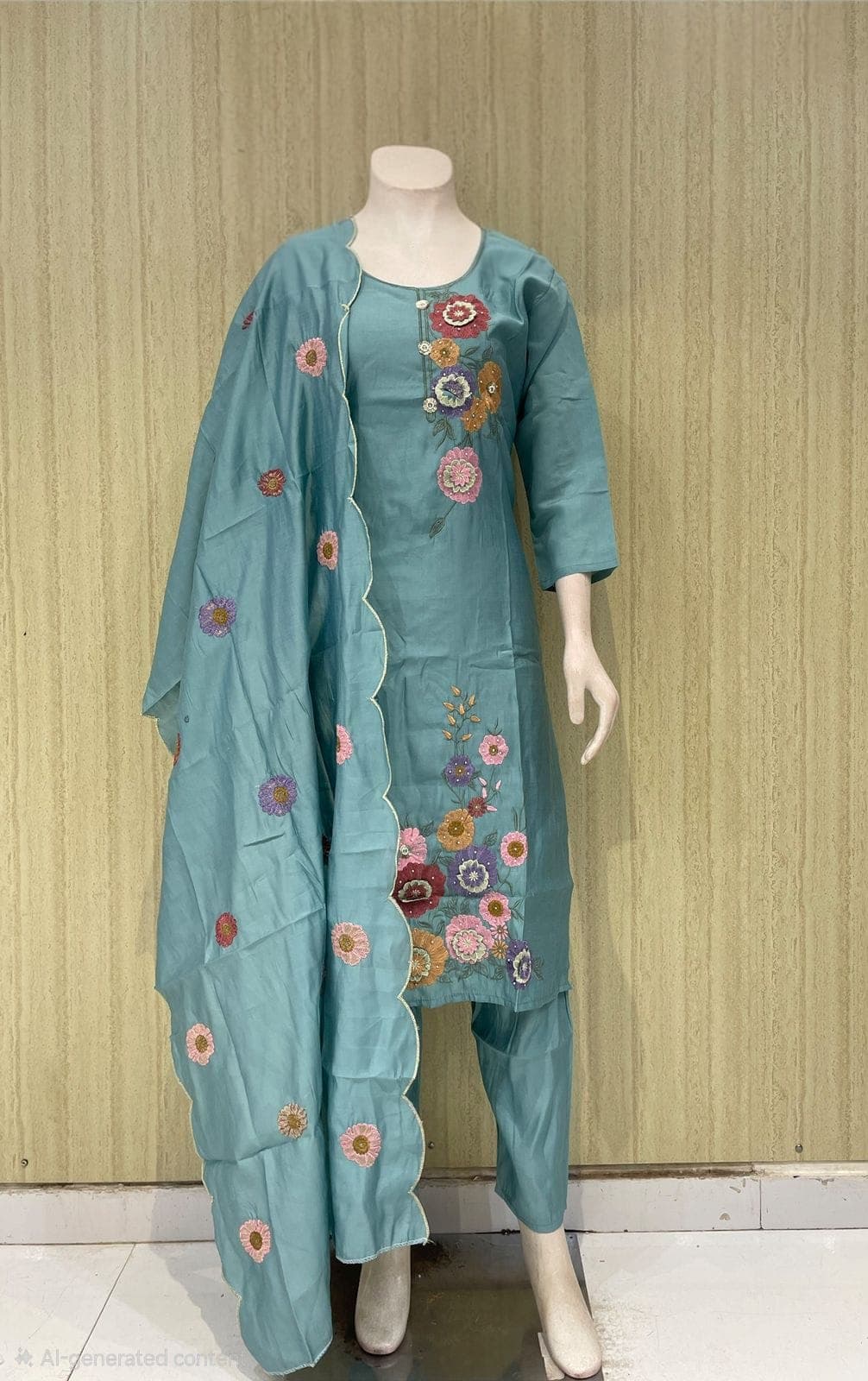 Pure Roman Silk Kurti